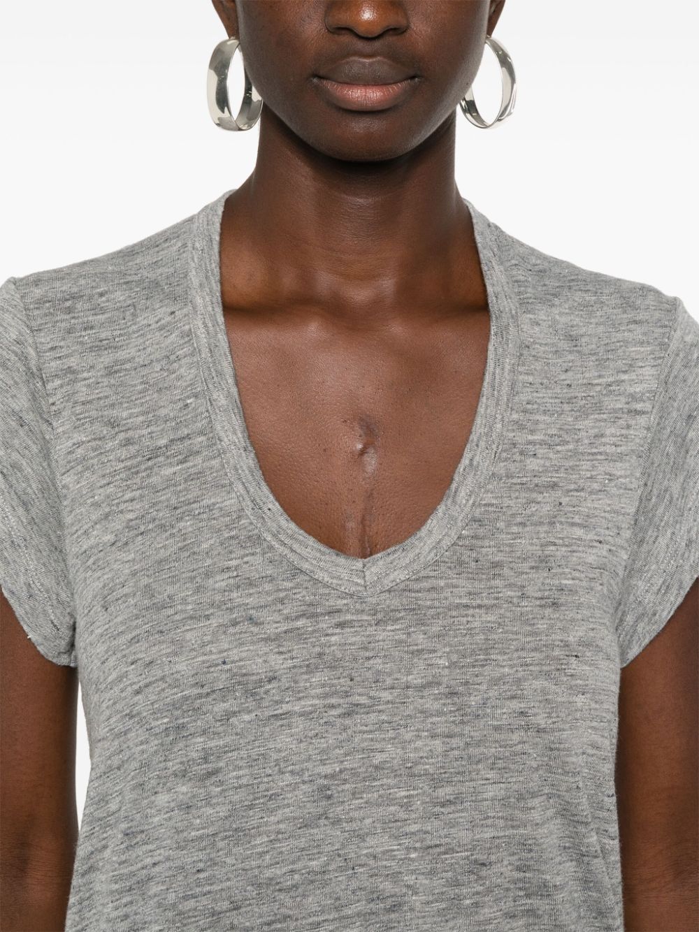 Shop Marant Etoile Zankou T-shirt In Grey