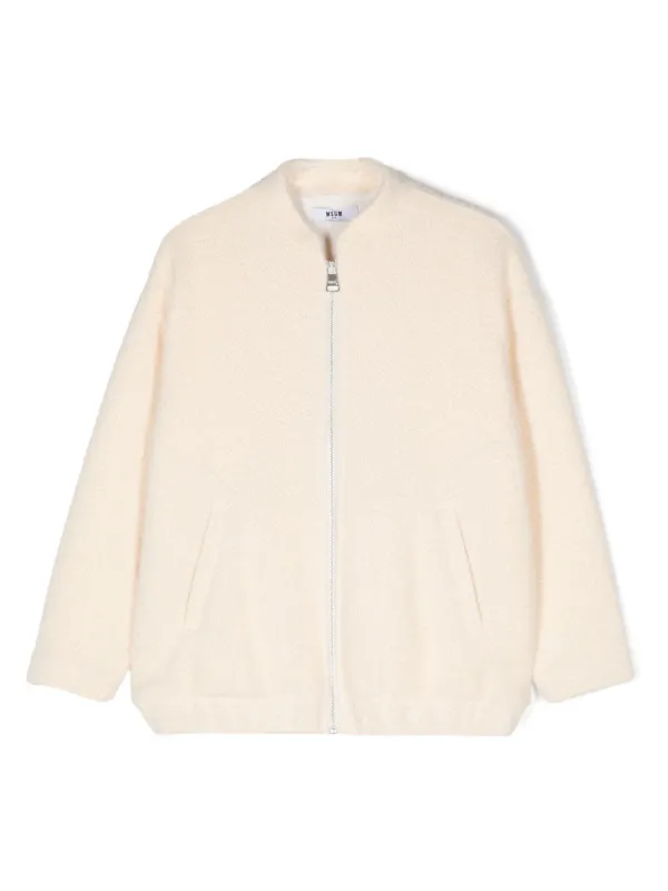 MSGM Kids ロゴ ジャケット | ニュートラル | FARFETCH JP