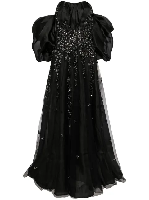 Saiid Kobeisy bead-embellished organza gown