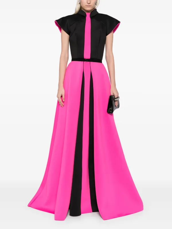 neoprene prom dress La Femme - 24374 Halter Strappy Back Neoprene Mermaid Prom Dress 00 / Papaya