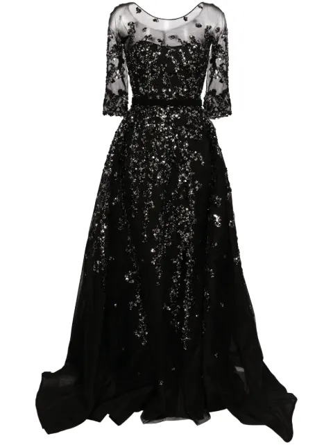 Saiid Kobeisy sequin-embellished tulle gown