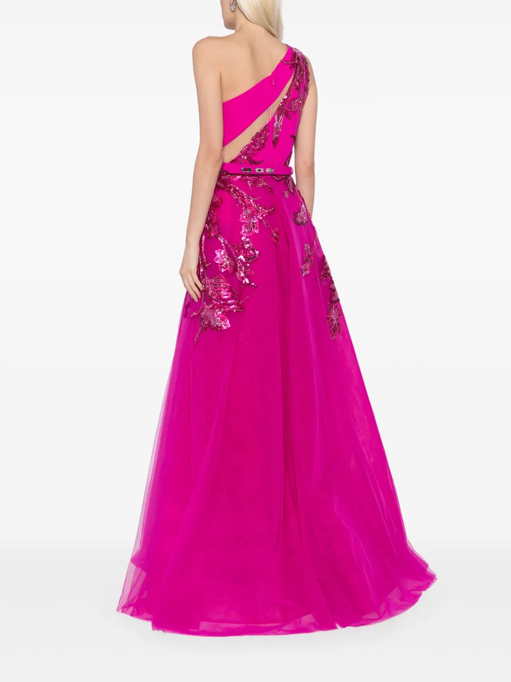 Saiid Kobeisy Asymmetrische avondjurk Roze