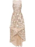 Saiid Kobeisy bead-embellished tulle gown - Neutrals