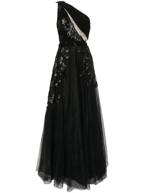 Saiid Kobeisy one-shoulder beaded gown RTWSS2460 - 0