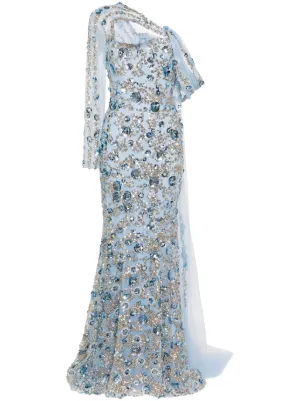 オールインワン・サロペット Saiid Kobeisy Printed Sequin Flared Dress Printed Sequin flared dress – Saiid Kobeisy Online