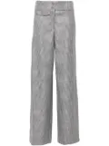 LIU JO checkered trousers - Grey