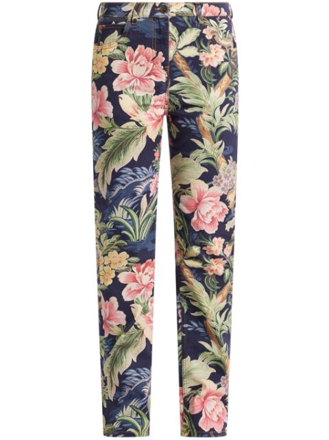 ETRO floral-print jeans Women