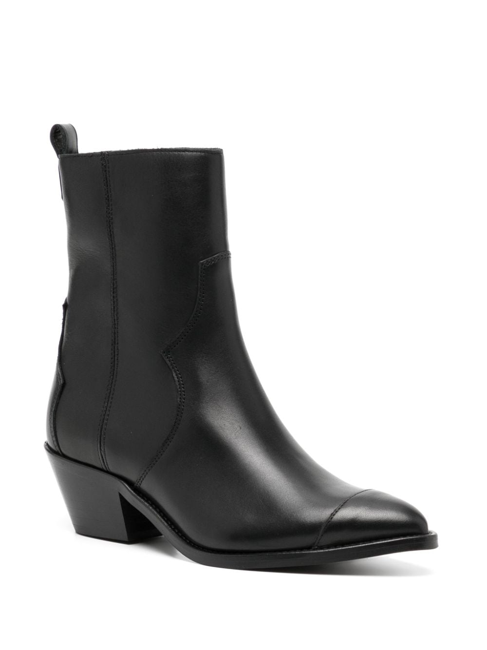 Shop Alohas 45mm Austin Ankle Boots In Black