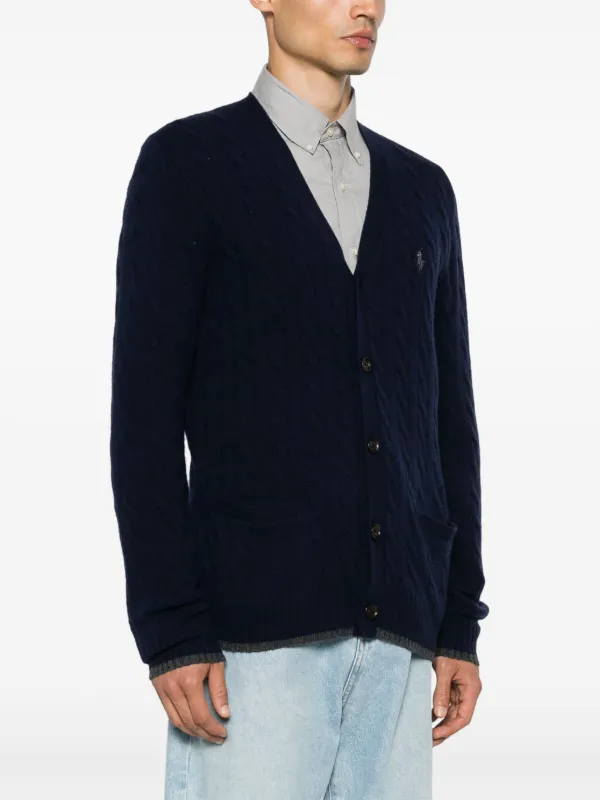 Polo Ralph Lauren Polo Pony-embroidered Cardigan | Blue