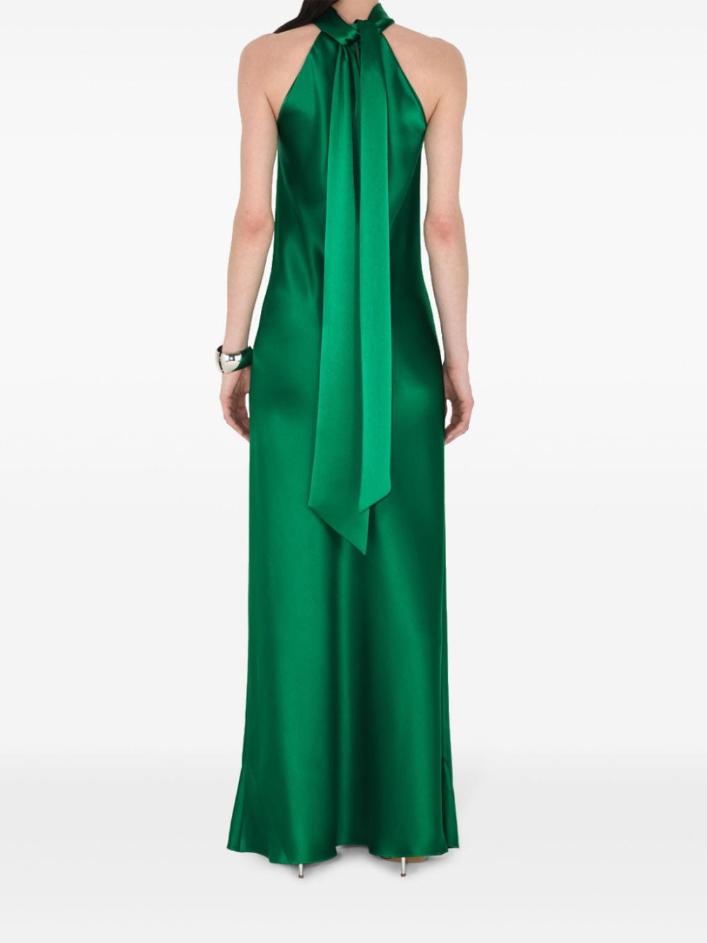 Shop Galvan Sienna Gown In Green