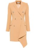 Elisabetta Franchi double-breasted coat dress - Brown