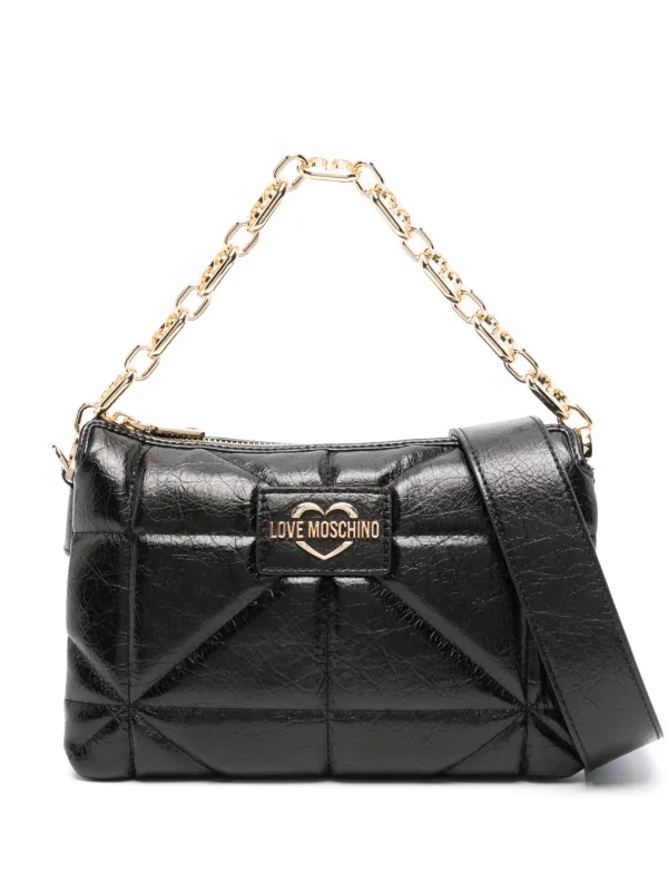 Love Moschino Quilted Tote Bag Black FARFETCH AO