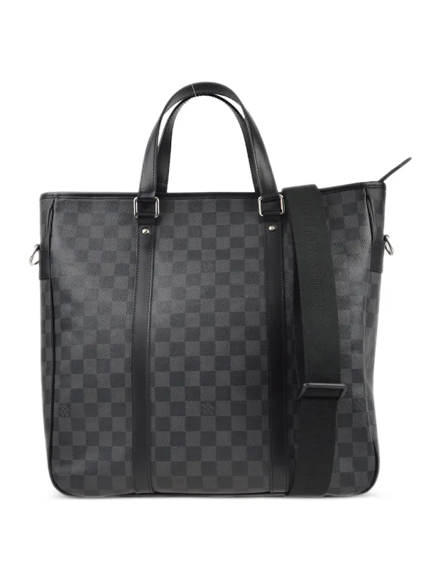 Louis Vuitton Pre Owned 2013 Tadao PM two way Tote Bag Black FARFETCH SG