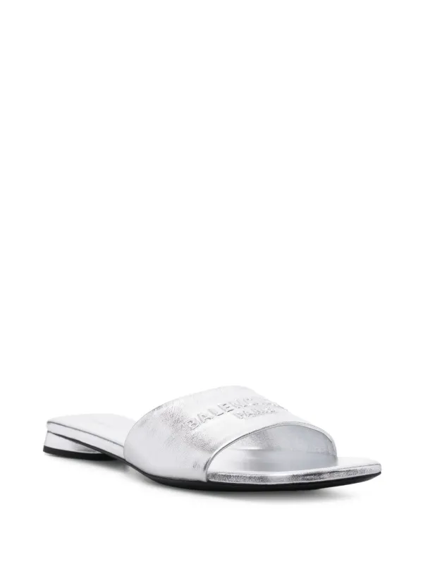 Balenciaga sandals silver on sale