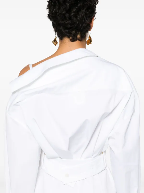 JACQUEMUS La Robe ミニドレス ホワイト Jacquemus La Robe ミニドレス | ホワイト | FARFETCH JP