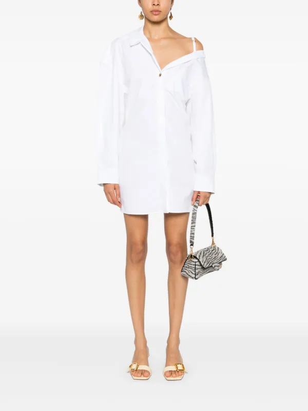 【送料&関税込】Jacquemus La Robe Norma Mini Dress Jacquemus La Mini Robe Mini Dress | White | FARFETCH CA