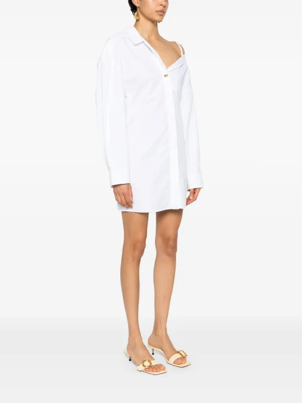 JACQUEMUS La Robe ミニドレス ホワイト Jacquemus La Mini Robe ミニドレス | ホワイト | FARFETCH JP