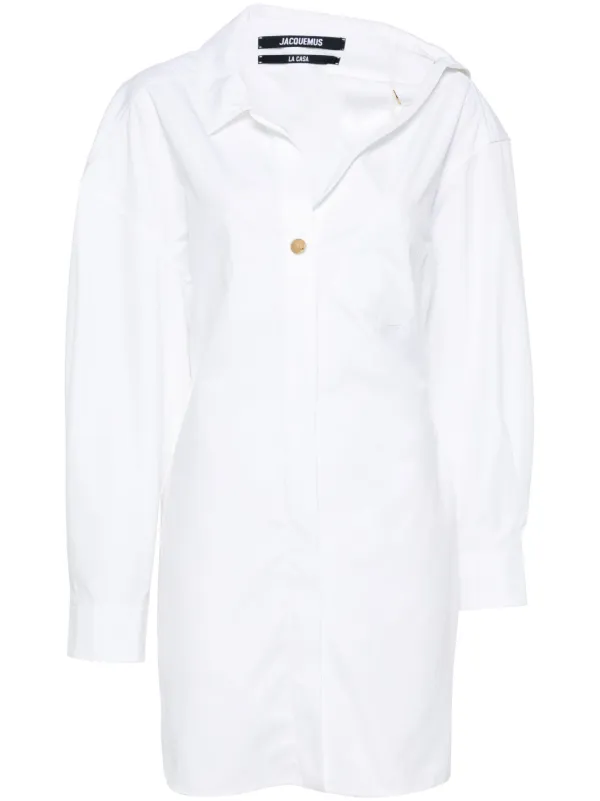 【JACQUEMUS】LA MINI ROBE SCALA MINI DRESS White White Scala Short Dress | JACQUEMUS - Antonia