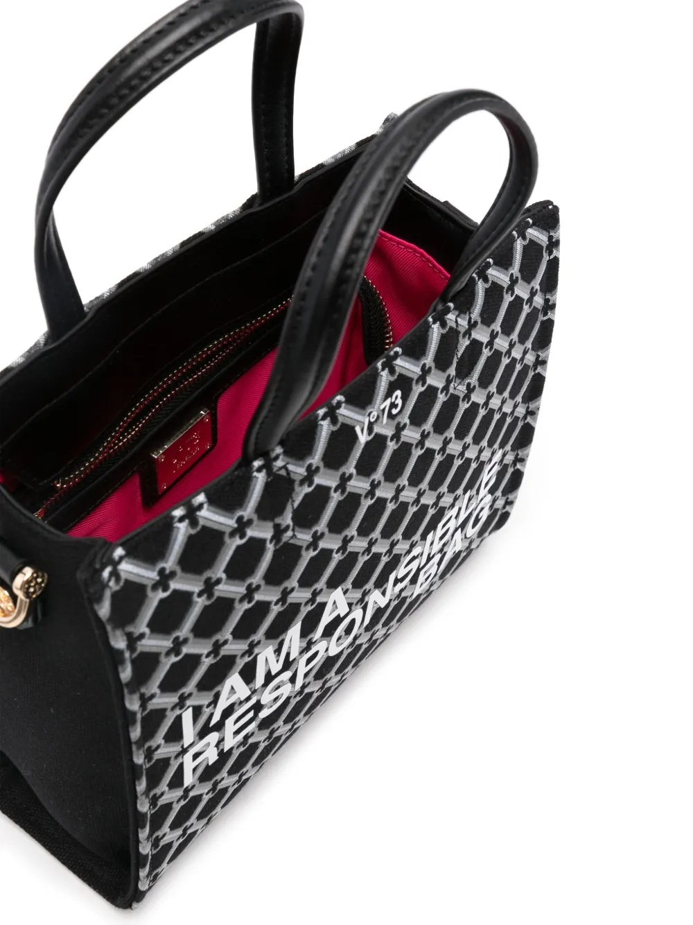 V73 RESPONSIBILITY LOGO TOTE BAG