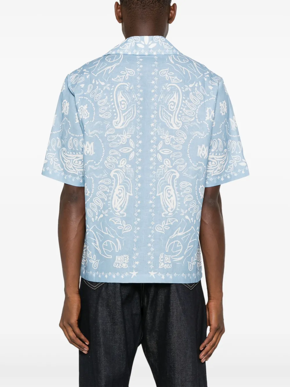 AMIRI Bandana waterverf overhemd Blauw