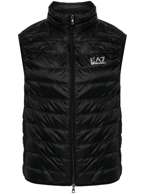 Gilet matelassé à logo imprimé - Ea7 Emporio Armani - Modalova