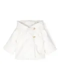 Bonpoint cherry-embroidered padded jacket - White