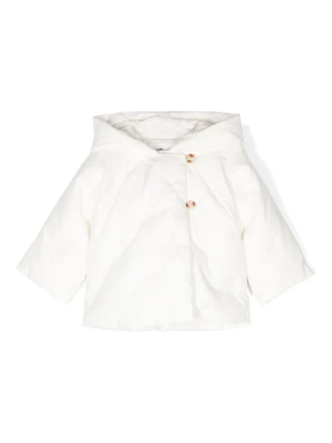 Bonpoint cherry-embroidered padded jacket