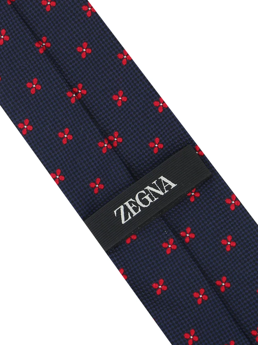 Zegna Zijden stropdas Blauw