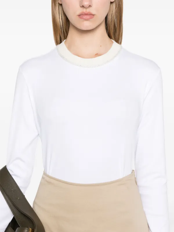 [FABIANA FILIPPI] ジャージーTシャツ Fabiana Filippi ジャージー Tシャツ | ホワイト | FARFETCH JP