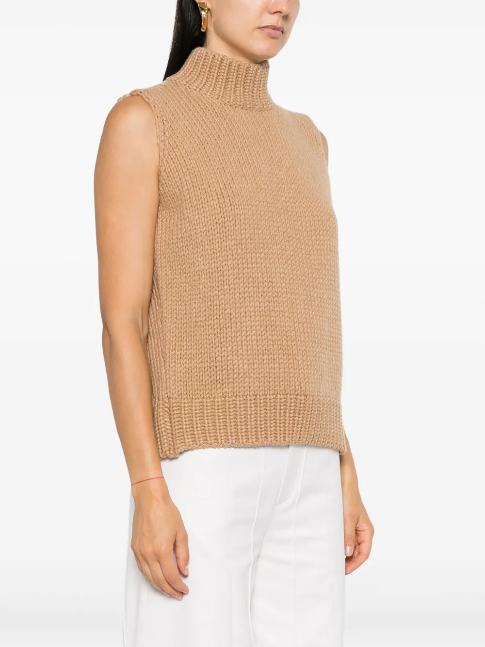 Fabiana Filippi Uitgesneden top Beige