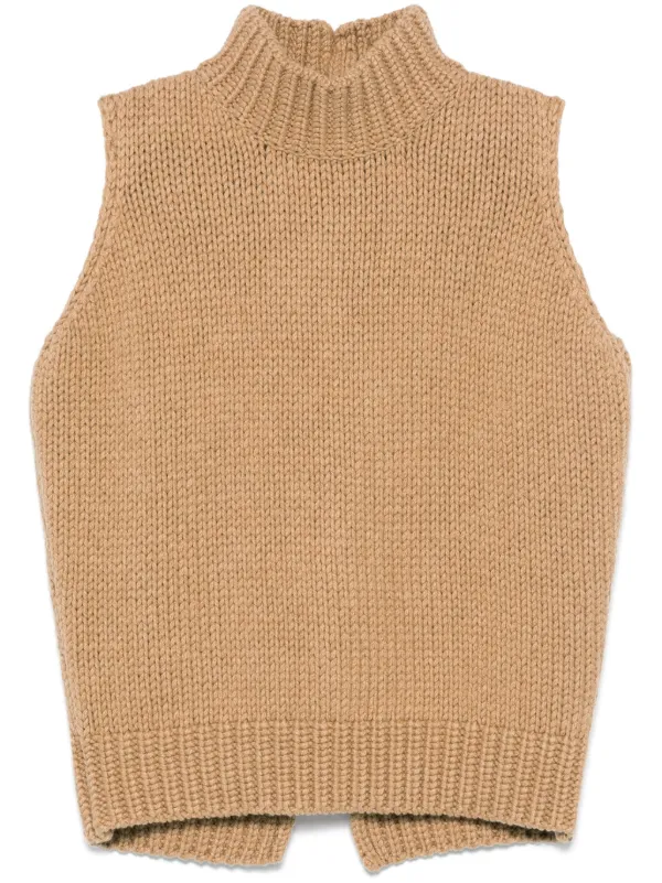 [FABIANA FILIPPI]ニットトップ Fabiana Filippi カットアウト トップ | ニュートラル | FARFETCH JP
