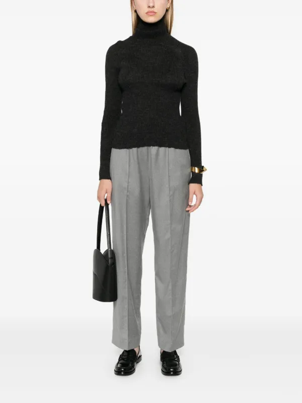 Fabiana Filippi Flannel Track Pants | Grey | FARFETCH NZ