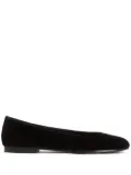 Fabiana Filippi velvet ballerina shoes - Black