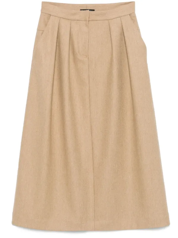 Fabiana Filippi Aラインスカート | ブラウン | FARFETCH JP