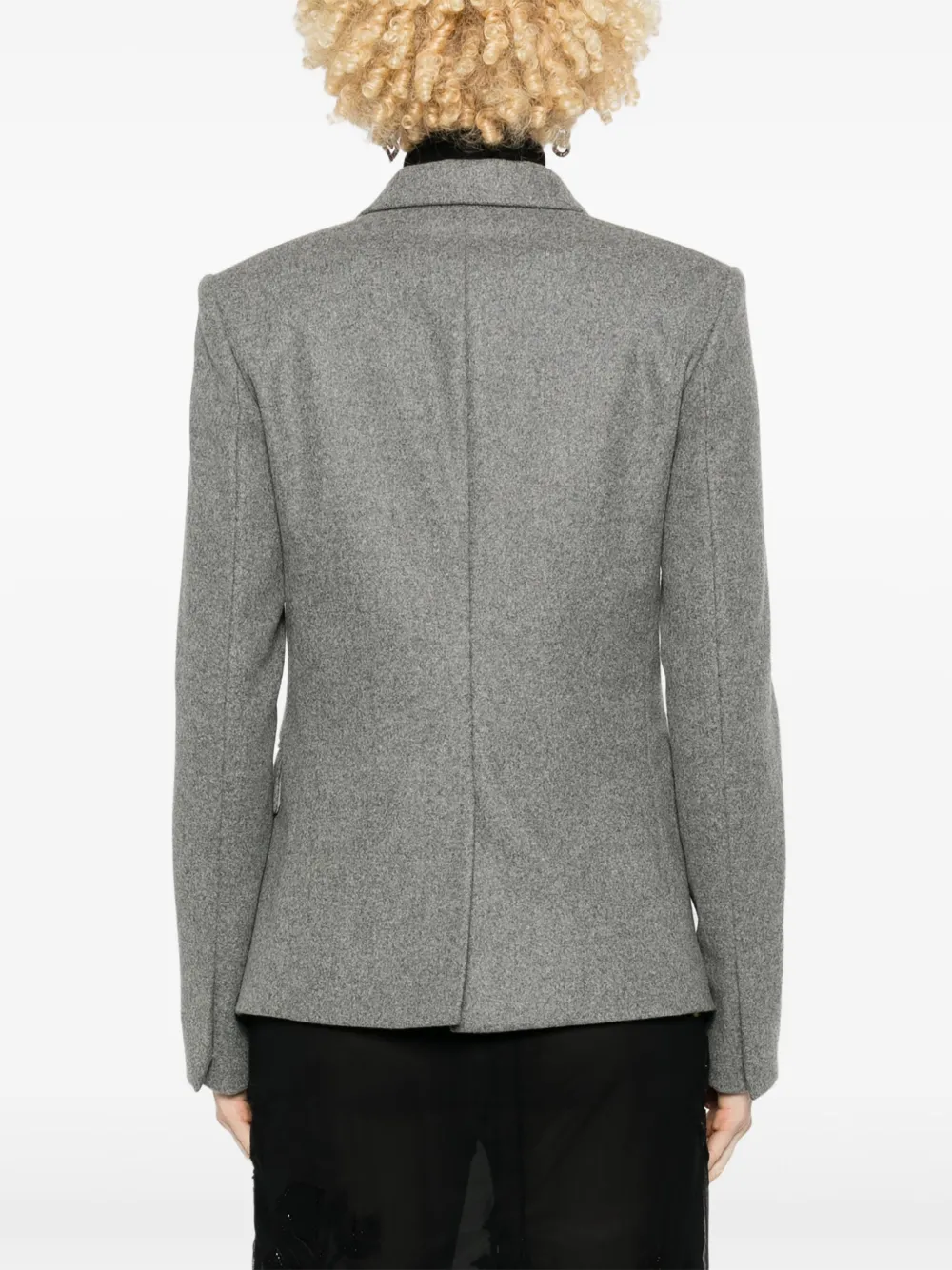 Fabiana Filippi Blazer met dubbele rij knopen Grijs