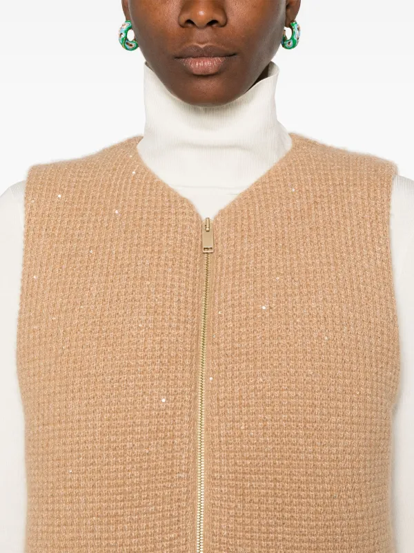 Fabiana Filippi スパンコール ベスト | ニュートラル | FARFETCH JP