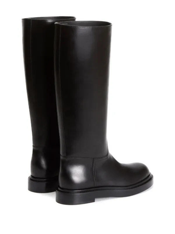 FABIANA FILIPPI サイドゴアブーツ ブラック 38 Fabiana Filippi Leather knee-high Boots | Black | FARFETCH ID