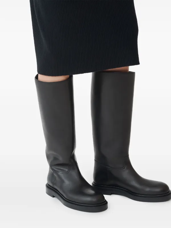 ⭐️未使用　FABIANA FILIPPI フリンジブーツ size37 ⭐️ Fabiana Filippi Leather knee-high Boots | Black | FARFETCH