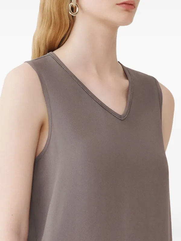 【★完売必至★】fabiana filippi ☆ ストレッチサブレトップ Fabiana Filippi Sablé トップ | グレー | FARFETCH JP