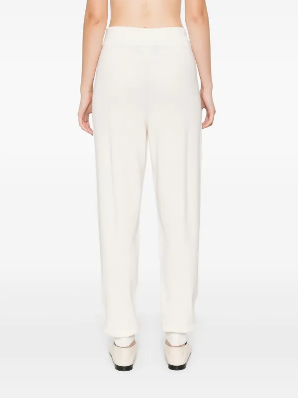 Fabiana Filippi Knitted Track Pants | White | FARFETCH