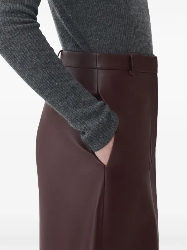 Fabiana Filippi レザーパンツ | レッド | FARFETCH JP