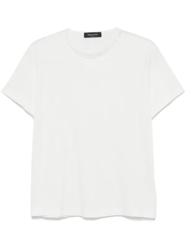 [FABIANAFILIPPI] プリントジャージーTシャツ Fabiana Filippi ジャージー Tシャツ | ホワイト | FARFETCH JP