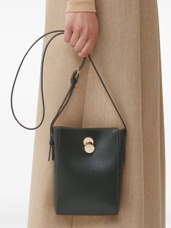 【★要注目★】fabiana filippi ☆ Eclissiメッセンジャーバッグ Eclissi python-print calfskin mini messenger bag, putty for