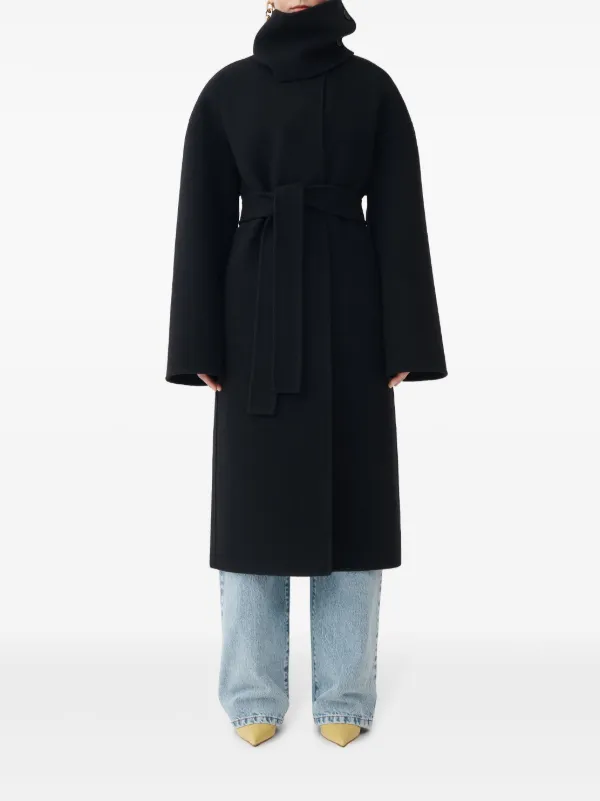 【★大人気★】fabiana filippi ☆ ウールコート Fabiana Filippi ウールコート | ブラック | FARFETCH JP