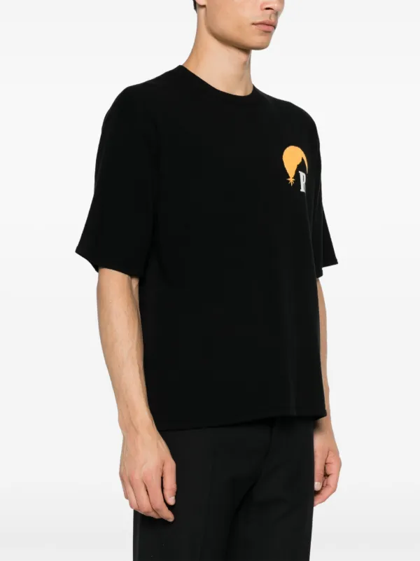 RHUDE Moonlight ニットTシャツ | ブラック | FARFETCH JP