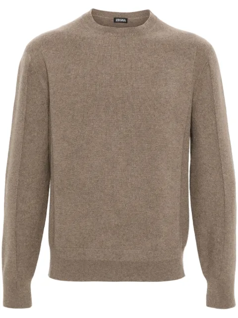 Zegna suéter con cuello redondo