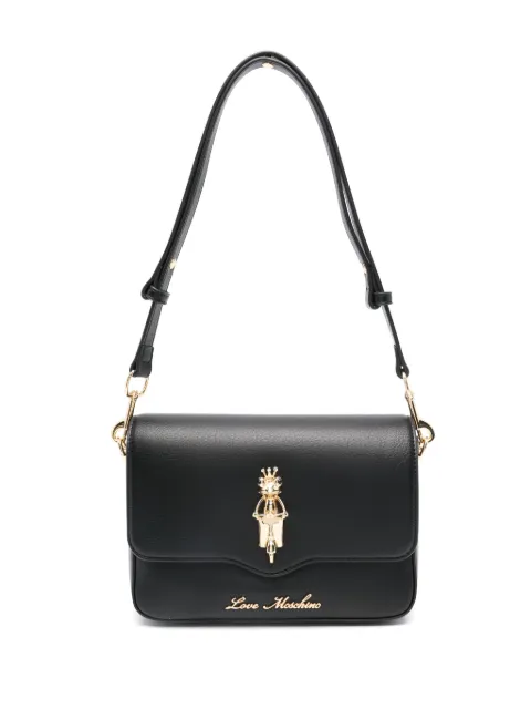 Love Moschino plaque-detail shoulder bag WOMEN