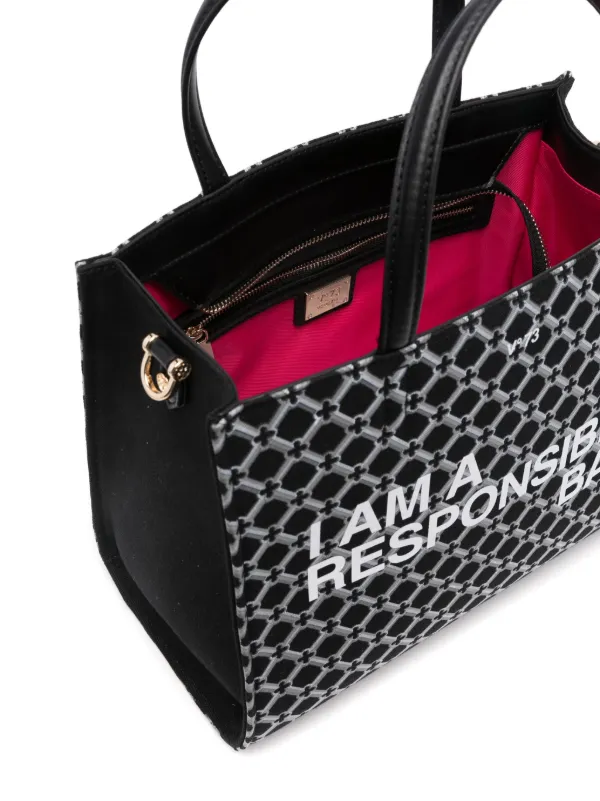 V°73 RENSPONSIBILITY HANDBAG V°73 Responsibility Logo Crossbody Bag | Black | FARFETCH