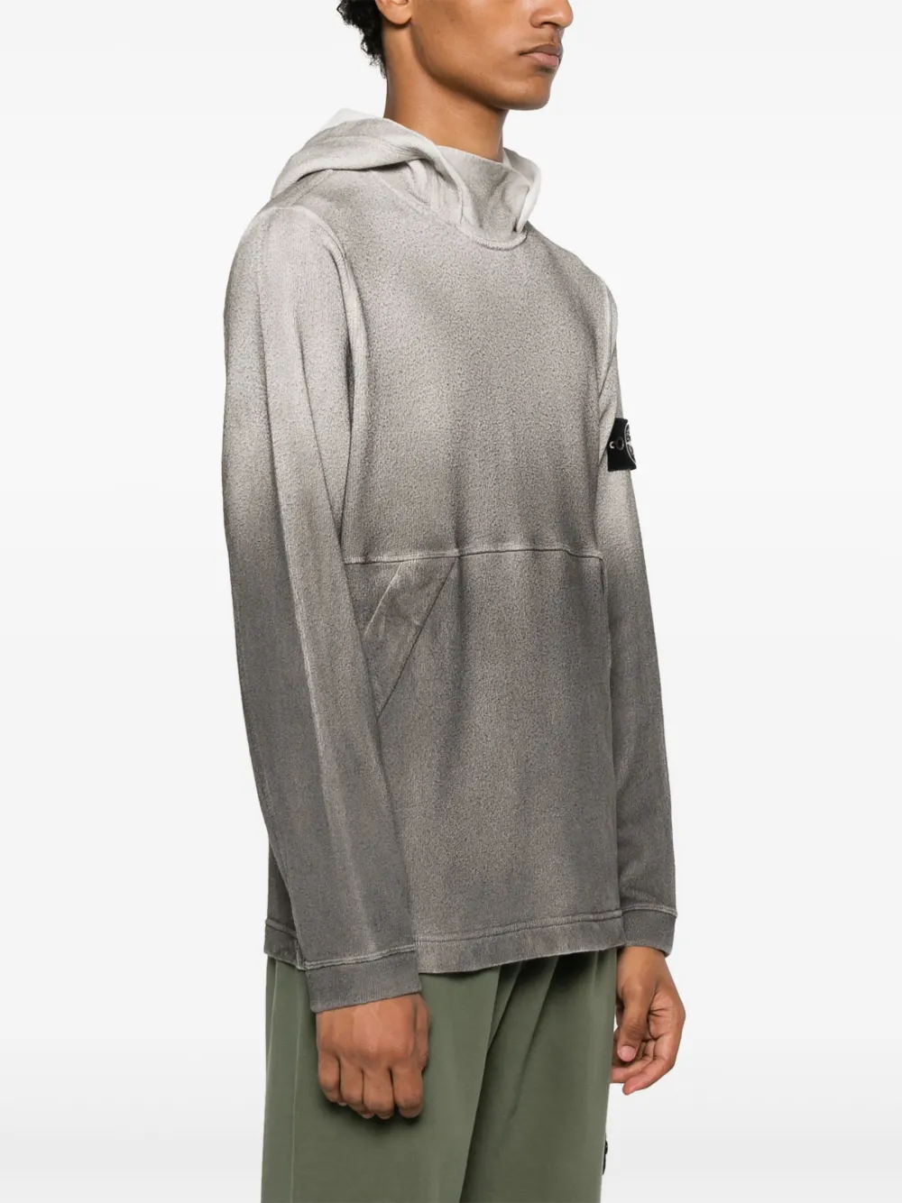 Stone Island Hoodie met Compass-logopatch Grijs
