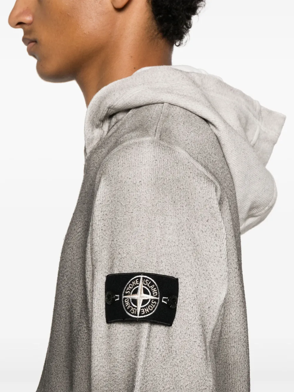 Stone Island Hoodie met Compass-logopatch Grijs